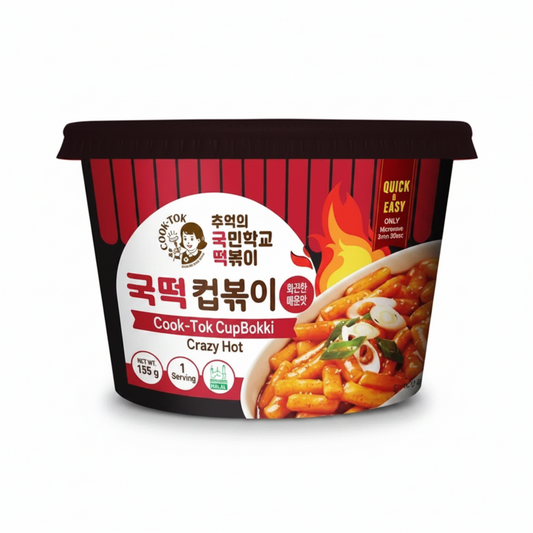COOK TOK BIG CUP TTEOKBOKKI ULTRA PICCANTE HALAL 135 G