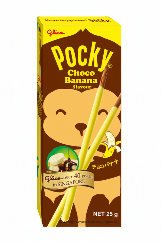 POCKY BASTONCINI DI BISCOTTO AL CIOCCOLATO E BANANA  25 G