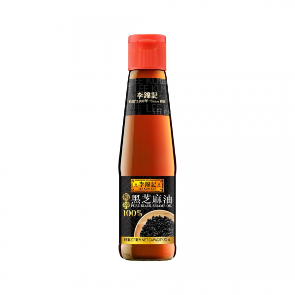 Lee Kum Kee Olio di Sesamo Nero Puro (Tostato) - 207ml