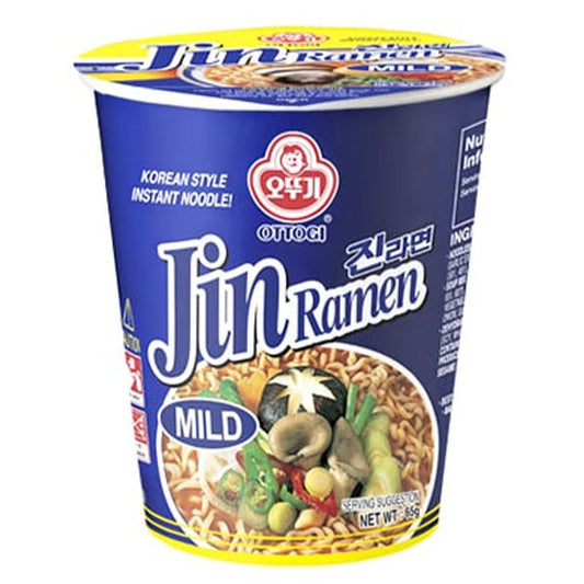 JIN Ramen Mild Noodles Istantanei Coreano CUP