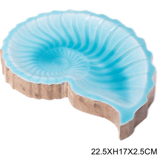 SVUOTATASCHE IN LEGNO A CONCHIGLIA