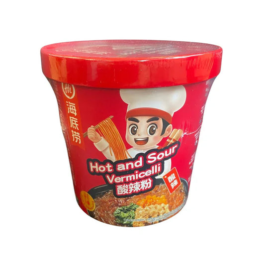 Haidilao Vermicelli Istantanei Agro Piccante IN CUP 144g