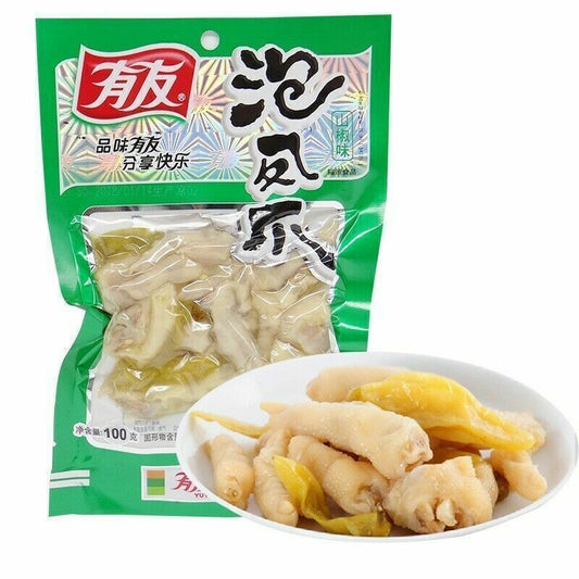 Snack zampe di pollo sottaceto al peperoncino