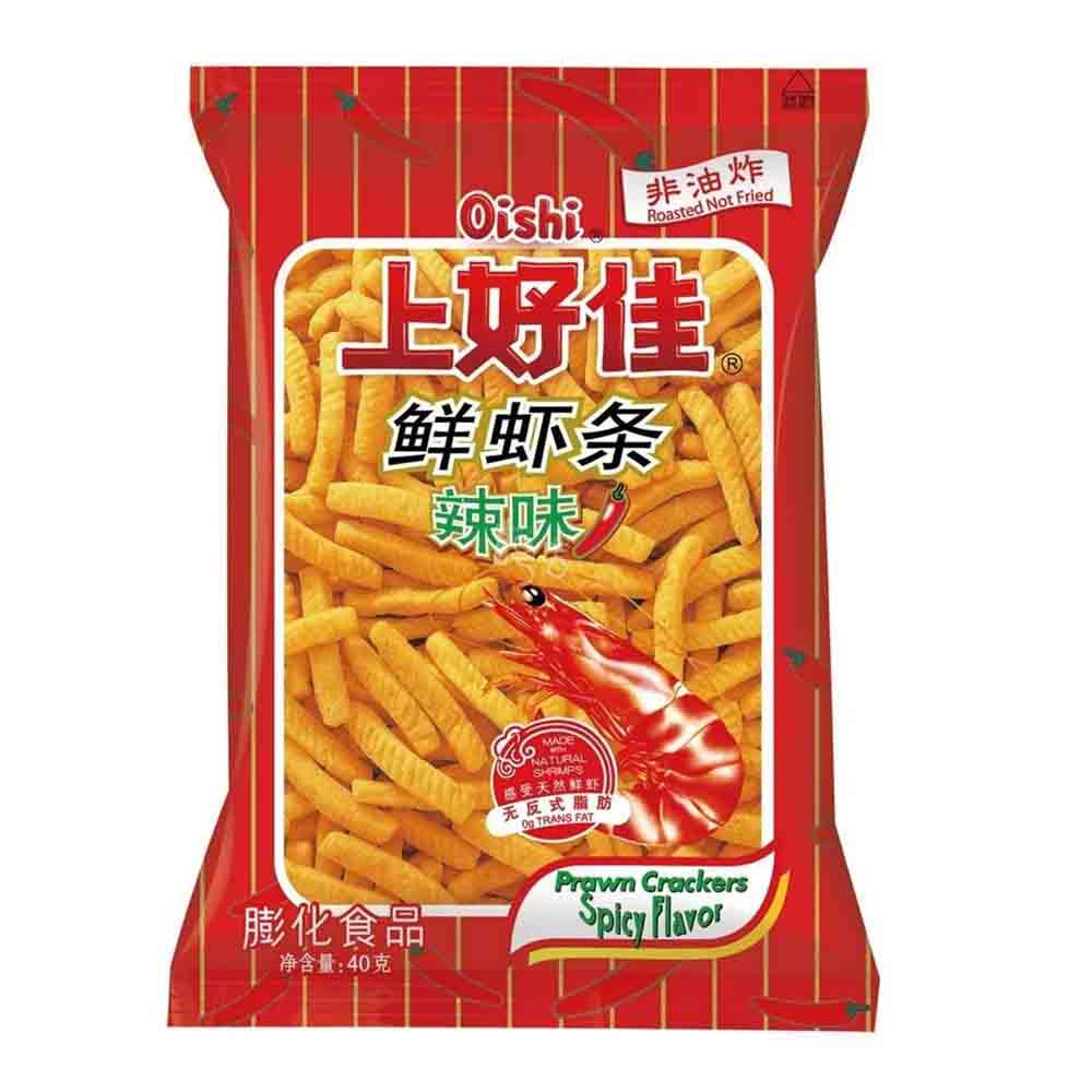 Oishi prawn crackers - gusto ai gamberi