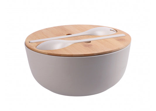 Insalatiera con posate 25x11cm